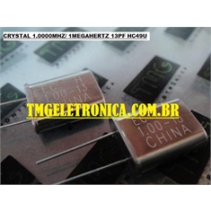 Cristal Oscilador HC-49/U - Lista de 1Mhz até 1.999Mhz, Crystal Oscillator Frequency 1.0MHz up to 1.999mhz - Metalic 2Pinos - Cristal Oscilador HC-49/U -  1.966008MHZ 2PIN